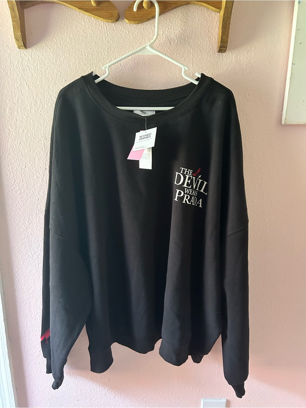 Grayson Threads Black 'The Devil Wears Prada' Graphic Sweatshirt